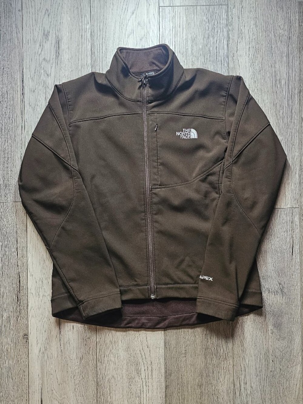 The North Face Apex Bionic Softshell Jacket Women´s Large Brown Full Zip Fleece